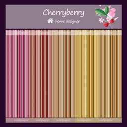 Colored striped wallpaper V1 with border project image