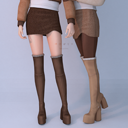 Mini Skirt - Shearling Collection