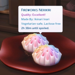 RECIPE Nerikiri Fireworks by Amellce Spanish translation