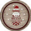 Merry Christmas Rug by Atomiclignt logo