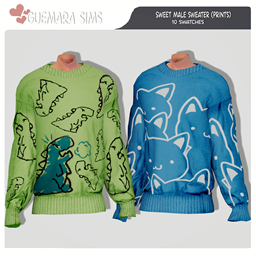 Sweet Male Sweater (Prints)