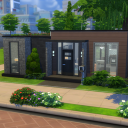 Modern Basegame Starter Home (Furnished)