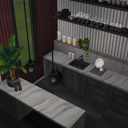 Dark MCM Kitchen