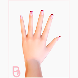 Woman Nails - Heart logo
