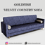 GoldFish velvet country sofa logo