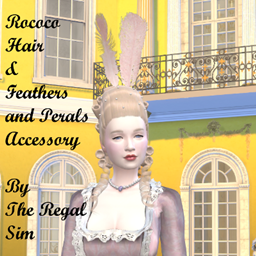 Rococo Hair & Feathers and Pearls accessory logo