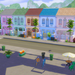 Colorful Peranakan Townhouses