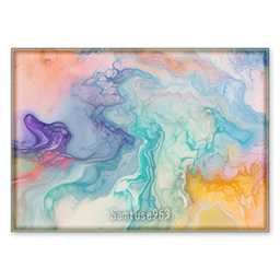 HQ Watercolor Rectangle Dance Rug #2 Samtuse963