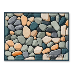 Stone Rectangular Dance Rug #2 Samtuse963