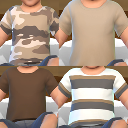 Brown Infants T-Shirt Set (FIXED) logo