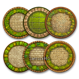 Stone Round Dance Rug #1 Samtuse963 logo