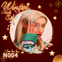 Winter Nails Set N004