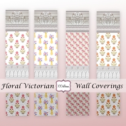 Floral Victorian Wall Coverings DV 001 and Carpets logo