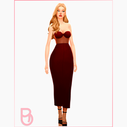 Woman Dress - Bustier - Version 4 project image