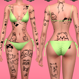 Cute Kawaii  Tattoos logo