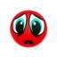 Distressed Red Ball logo