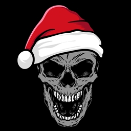 Scary christmas logo