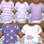 Infants Purple T-Shirt Set logo