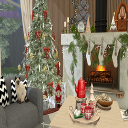 cozy christmas living