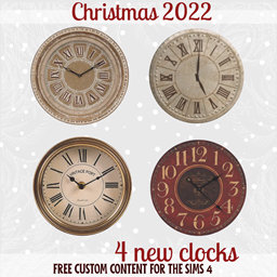Sims4Luxury - Christmas 2022 - Clocks