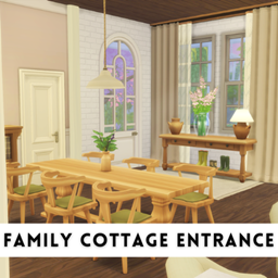 Family Cottage Entrance and Dining