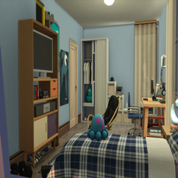 pre teen bedroom no cc