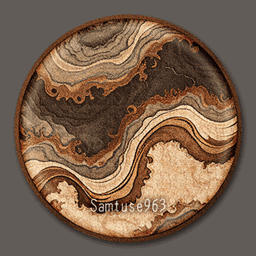 HQ Marble Round Dance Rug #4 Samtuse963 logo