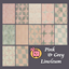 Pink and Grey Linoleum logo
