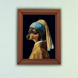 Famous Paintings but with Dogs logo