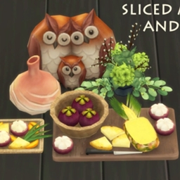 Sliced Pineapple and Mangosteen By icemunmun Spanish Translation