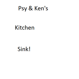 Psy & Ken's Kitchen Sink! logo