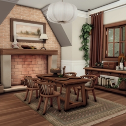 Rustic kitchen and dining