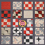 Red, White To Black Linoleum logo