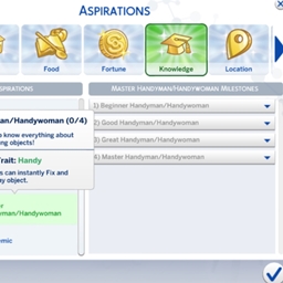 ✨Master Handyman Aspiration by kiarasims4mods Spanish translation✨