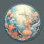 Ocean Palace Round Dance Rug #1 Samtuse963 logo