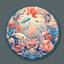 Ocean Palace Round Dance Rug #5 Samtuse963 logo