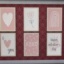 Pink Valentines Day Wall Art