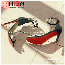 Crystal Queen Tassels Ankle Strap Stiletto