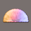 HQ Pastel Fluffy Half Circle Dance Rug #1 Samtuse963 logo