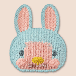 Cute Bunny Face Dance Rug #6 Samtuse963 project image