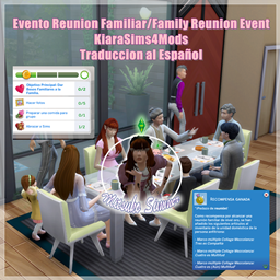 Evento Reunion Familiar/Family Reunion Event x KiaraSims4Mods TRADUCCION AL ESPAÑOL