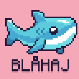 Blahaj Restitched logo