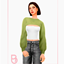 Molly Top - Version 2 - Woman Neck Cropped Sweater logo