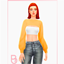 Molly Top - Version 1 - Woman Neck Cropped Sweater logo