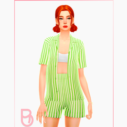 Megane Set - Version 2 - Woman Shirt and Shorts logo
