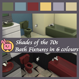 Shades of the Seventies Bathroom Fixtures logo