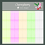 rectangular tiles in pastel colors