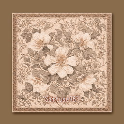 HQ Classic Flower Square Dance Rug #1 Samtuse963