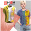 Children's Colour Block Figure Graphic Shirt logo