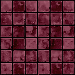 Mr.Opossum purple pink square floor logo